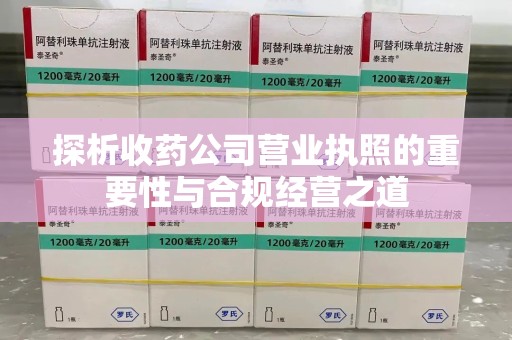 咸阳探析收药公司营业执照的重要性与合规经营之道