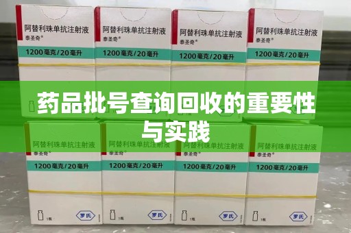 咸阳药品批号查询回收的重要性与实践